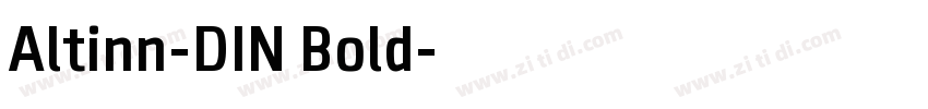 Altinn-DIN Bold字体转换